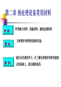 第二章--热处理设备常用材料-课二