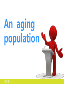 an aging population 人口老龄化