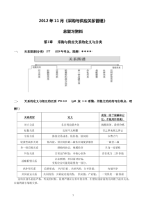 XXXX11《采购与供应关系管理》总