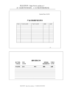 146产品价格维护报告及采购订单样本(1)