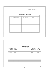 146产品价格维护报告及采购订单样本