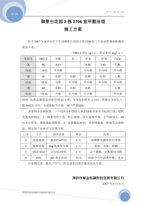 甲醛治理施工方案范本