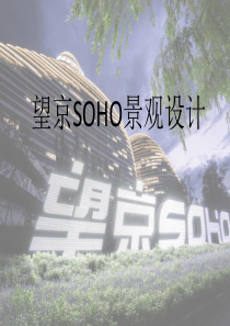 第十组望京SOHO景观设计