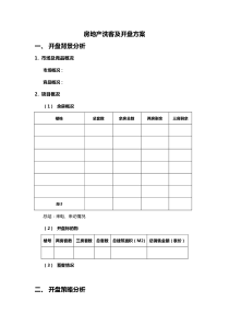 洗客及开盘方案(房地产)