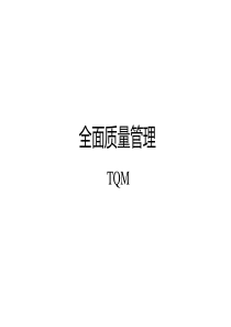 TQM全面质量管理(2014)