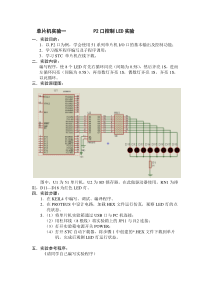 单片机实验1