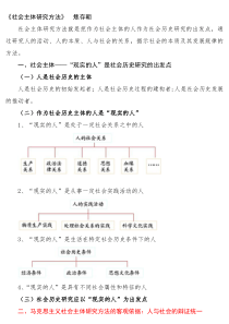 社会主体研究方法(整理)