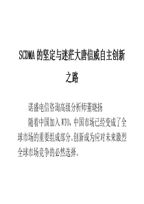 SCDMA的坚定与迷茫大唐信威自主创新之路