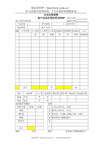 2.11-1新产品成本预估表