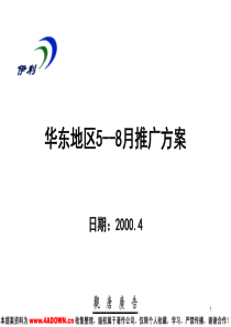 4A免费策划：伊利冰淇淋华东地区5-8月推广方案