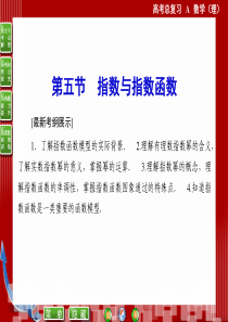 2015届高考数学(理科)一轮总复习课件：2-5 指数与指数函数(人教A版)