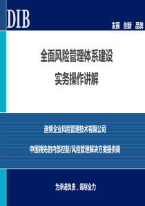 迪博全面风险管理培训实务操作讲解