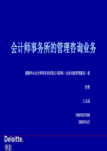 会计师事务所的管理咨询业务