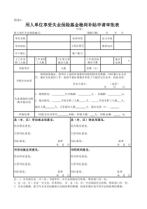 稳岗补贴申请表1