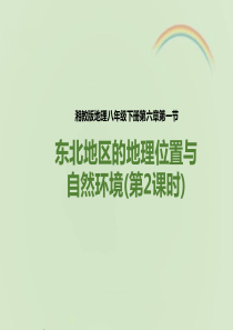 湘教版八年级地理下册《东北地区的地理位置与自然环境》课件(第2课时)