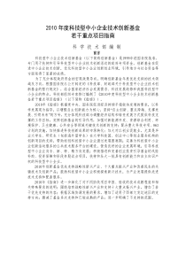 XXXX年度科技型中小企业技术创新基金