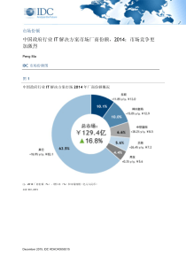 中国政府行业IT解决方案市场厂商份额2014