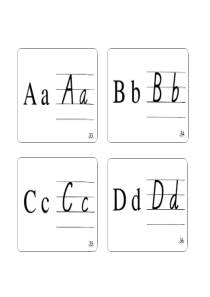 英语26个字母大小写卡片(A4)