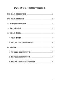 7、防汛、防台风、防雷电措施安全专项方案