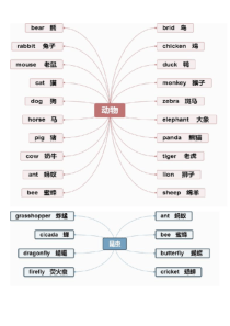 小学英语单词思维导图