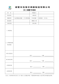 员工调薪申请表(新)