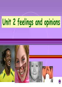 中职英语第二册unit2-feelings-and-opinions(修正版)