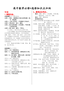 《高中数学知识点归纳总结》