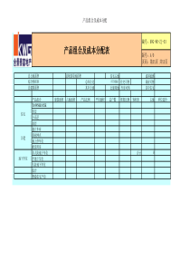 3－产品组合及成本分配表KWG-WR-ZJ-03