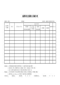 成都市社会保险人员减少表