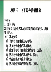 项目三 电子邮件营销体验