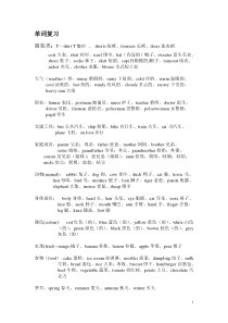 新湘教版六年级下册英语总复习