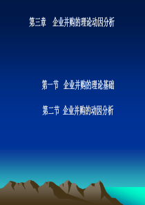 企业并购动因分析