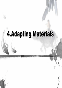 Adapting-materials