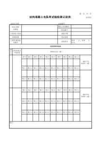 结构混凝土电阻率试验检测记录表