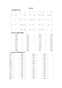 部编人教版三年级语文下册专项复习：词语专项