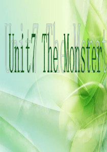 unit-7--The-Monster