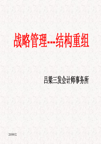 企业战略管理与重组合并