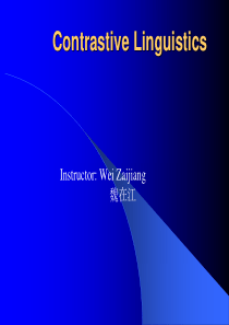 [其它]Unit-1-Contrastive-Linguistics