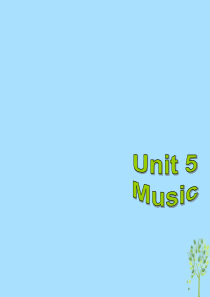 高中英语复习Unit5Music课件新人教版必修2