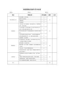 穿脱隔离衣评分表