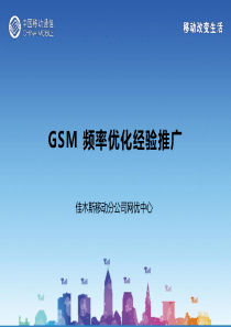 GSM频率优化经验推广