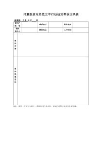 2019入户走访记录表