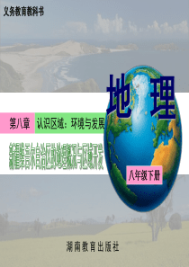 湘教版地理八年级下册课件8.3新疆维吾尔自治区的地理概况与区域开发