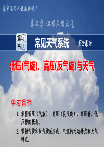 1.2.3  常见天气系统 (2) - 气旋、反气旋与天气