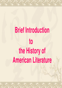 Introduction to American Literature