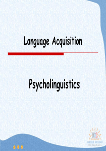 Introduction to Linguistics 9 psycholinguistics