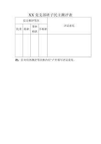 29.民主测评表、党员测评表、汇总表