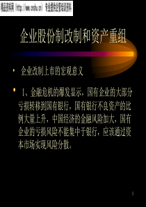 企业股份制改制和资产重组(1)