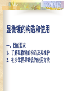 高一生物显微镜的使用方法 (1)