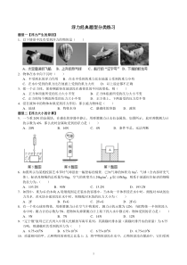 浮力经典常考题型分类练习